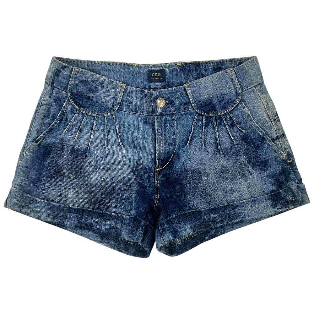 Citizens of Humanity Denim Shorts Acid Wash Low Rise Cuffed Festival Y2K - 27